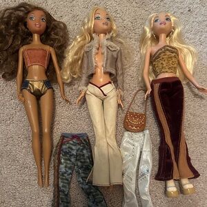 Barbie My Scene Dolls with clothing.